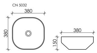 Раковина Ceramica Nova Element CN5032 38см белый